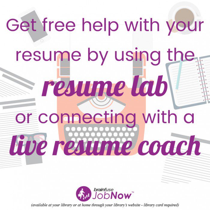 Resume Help with brainfuse JobNow!