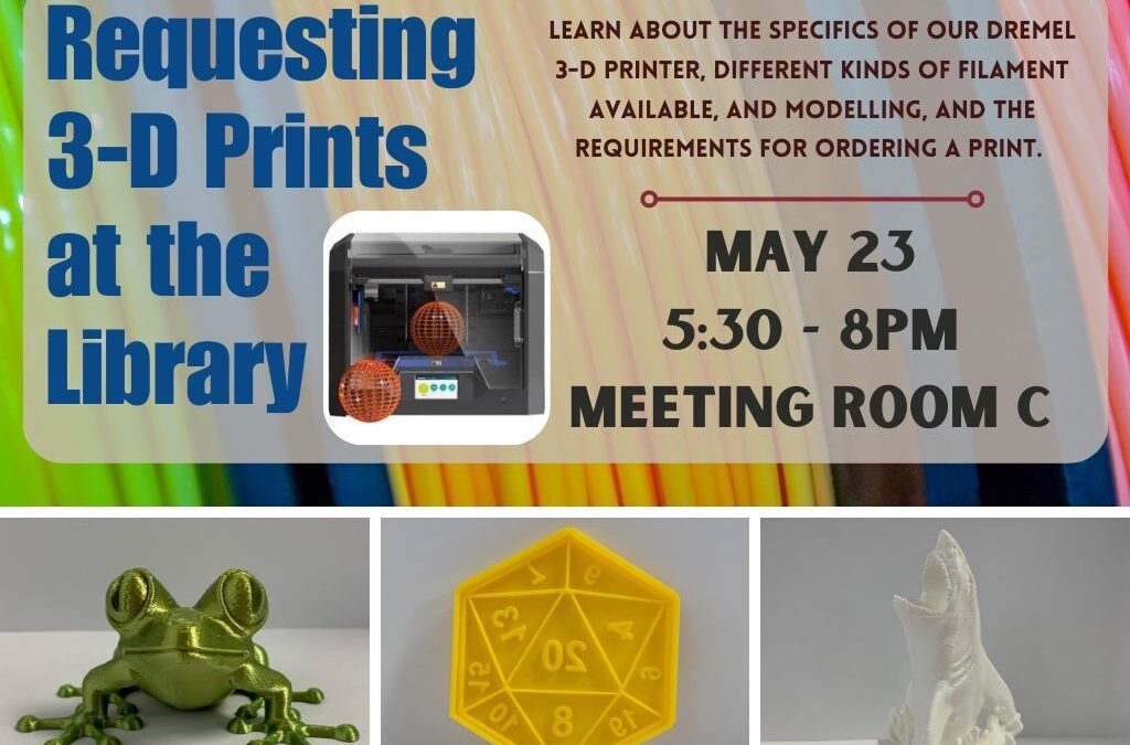 Requesting 3D Prints at the Library