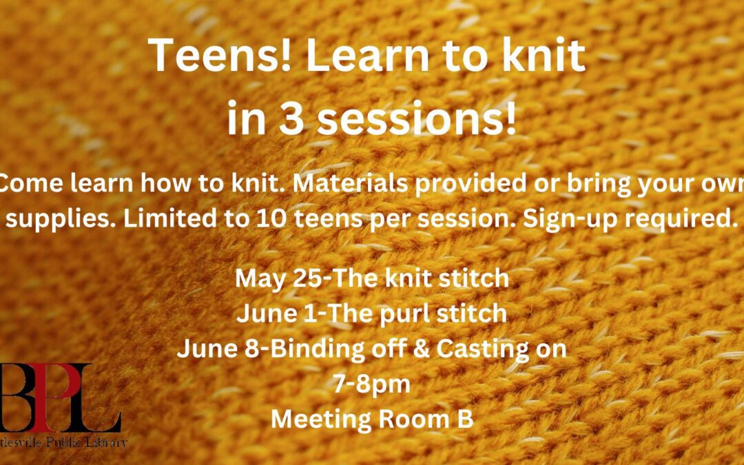 Teen Knitting Classes