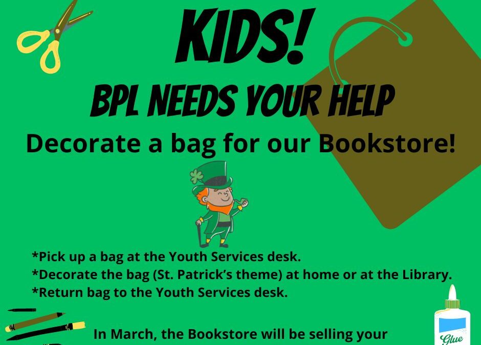 Decorate a Bag for Our Bookstore!
