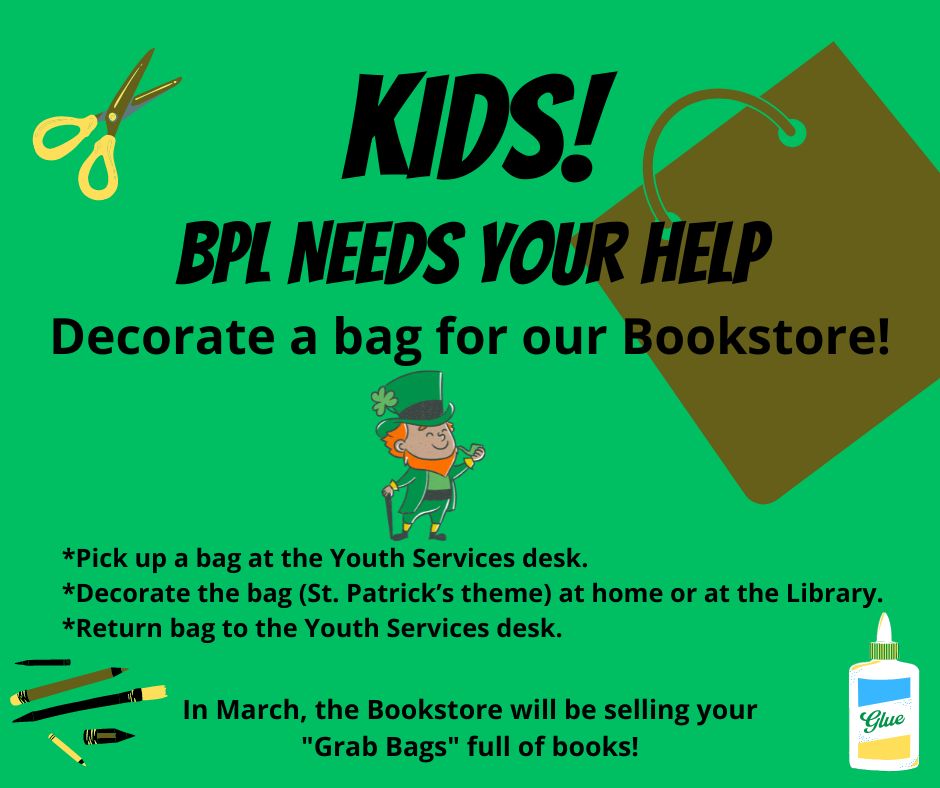 Decorate a Bag for Our Bookstore!