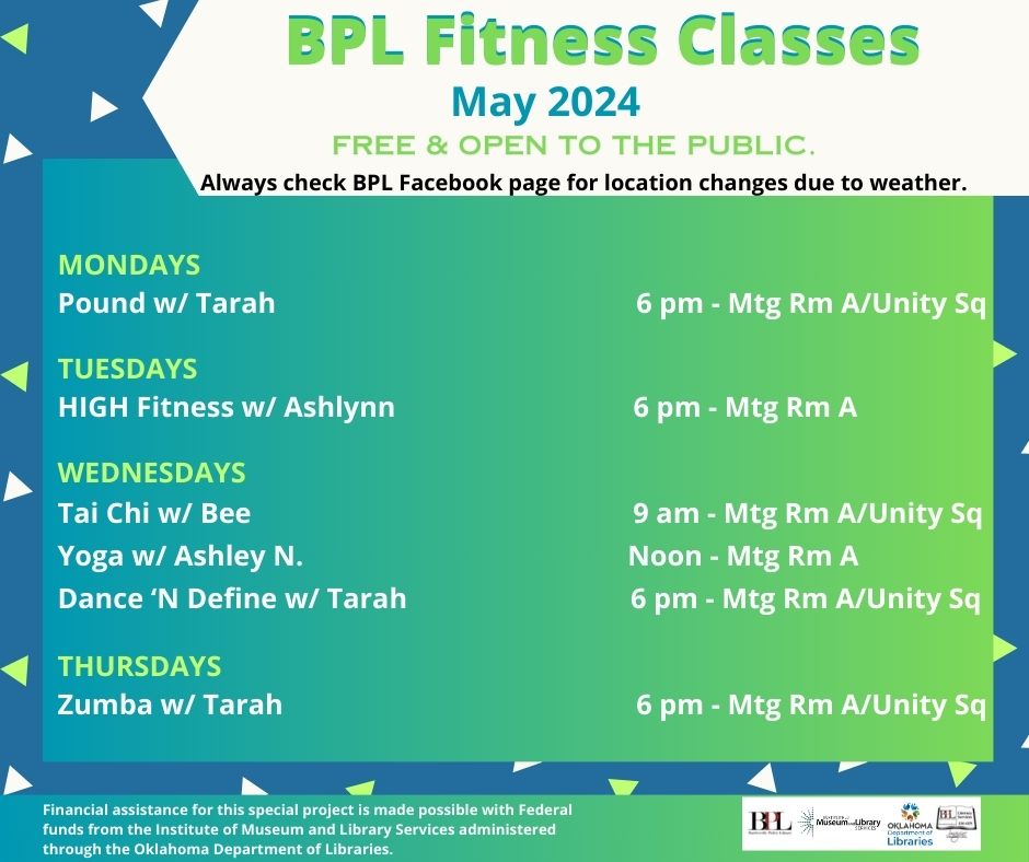May Fitness Classes – FREE & Open to the Public!