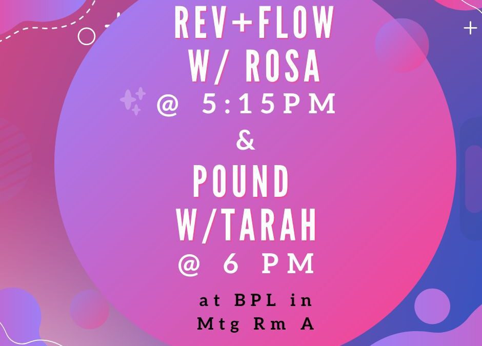 Exercise Classes INSIDE tonight, July 1!