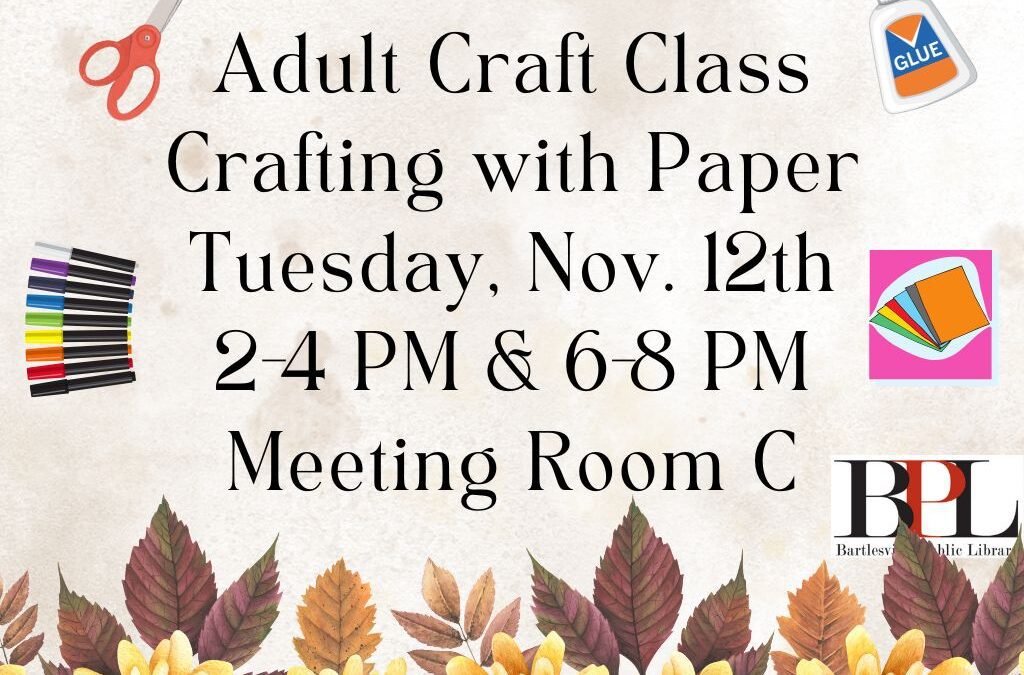 Adult Craft Class