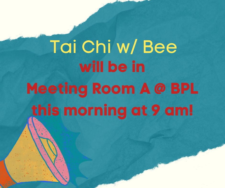 Tai Chi INSIDE Wednesday, October 16