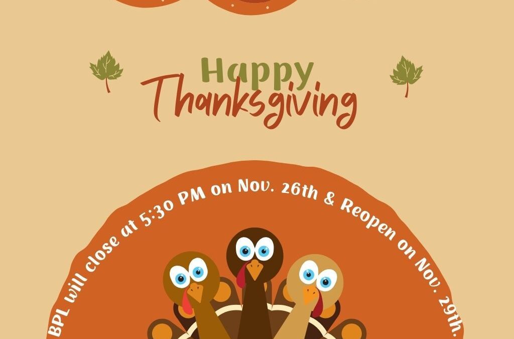 Thanksgiving Holiday Closure