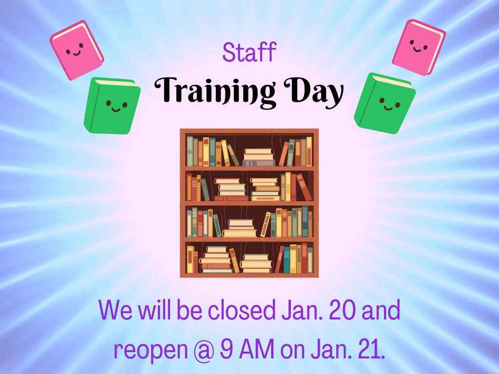 Library closed Jan. 20th