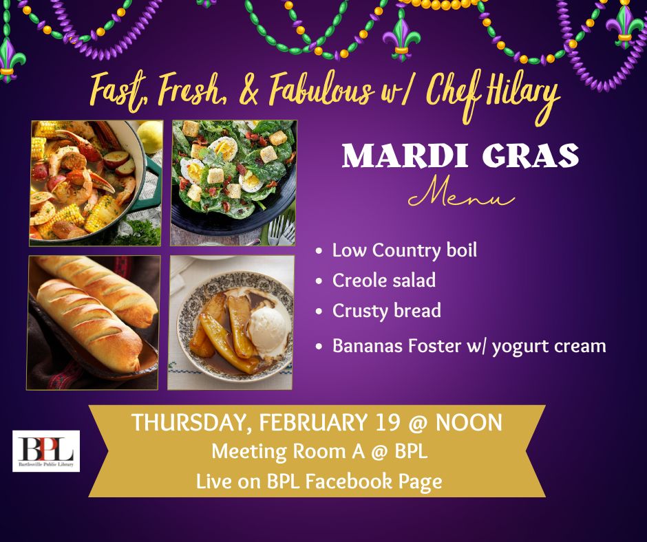 Fast, Fresh, & Fabulous w/ Chef Hilary – Mardi Gras Feast