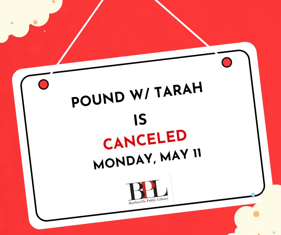 CANCELED – Pound w/ Tarah (May 11)