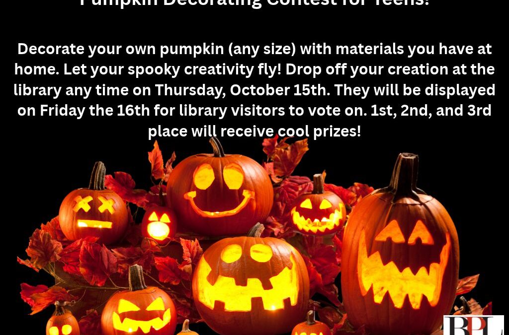 Teen Pumpkin Decorating Contest